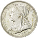 Great Britain, Victoria, 1/2 Crown, 1893, MS(60-62), Silver, KM:782