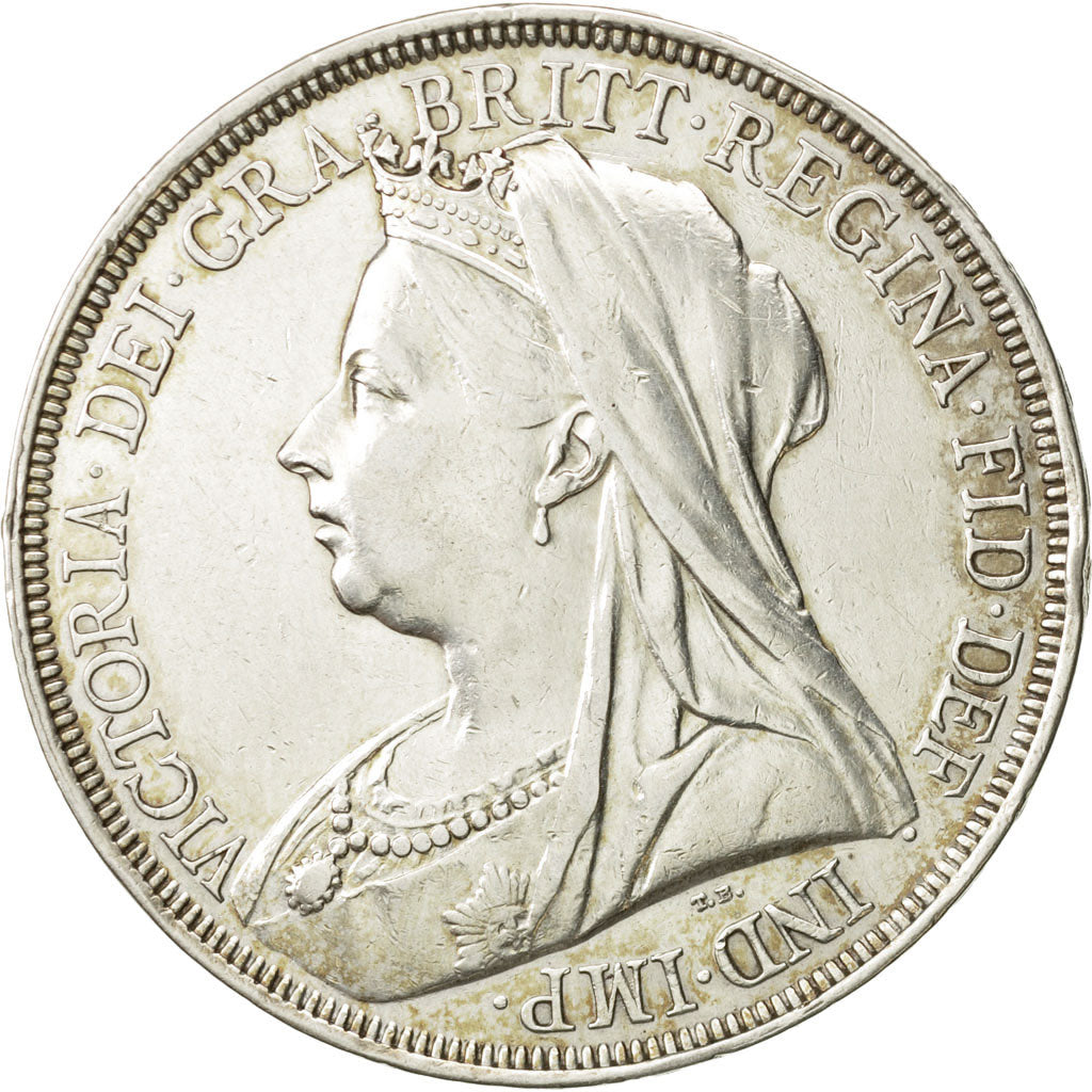 Moneta, Gran Bretagna, Victoria, Crown, 1897, BB+, Argento, KM:783
