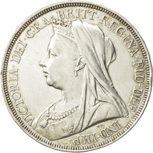 Moneta, Gran Bretagna, Victoria, Crown, 1897, BB+, Argento, KM:783