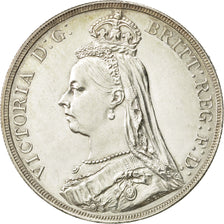Coin, Great Britain, Victoria, Crown, 1889, MS(60-62), Silver, KM:765