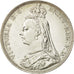 Coin, Great Britain, Victoria, Crown, 1889, MS(60-62), Silver, KM:765