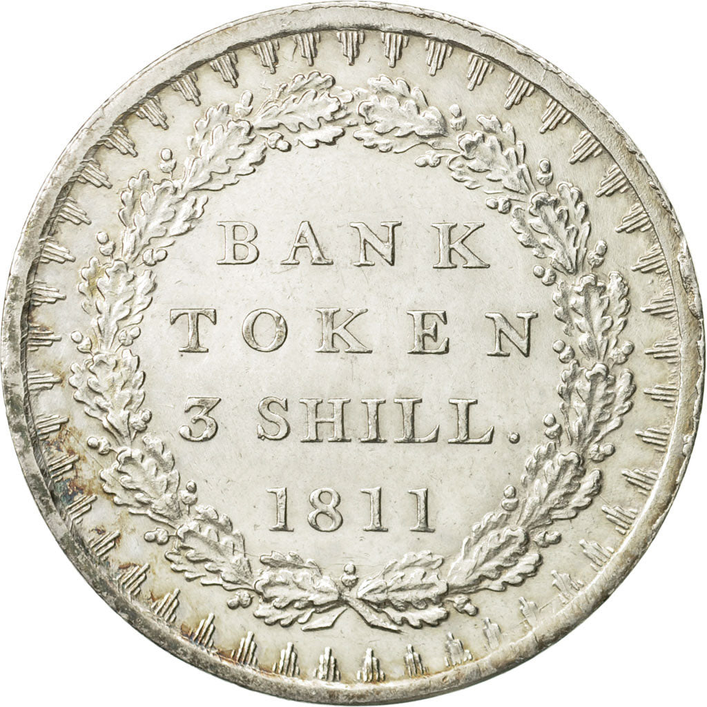 Coin, Great Britain, George III, 3 Shilling, 1811, London, MS(60-62), Silver