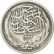 Monnaie, Égypte, Hussein Kamil, 10 Piastres, 1917, TTB, Argent, KM:319