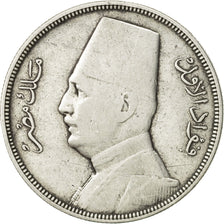 Coin, Egypt, Fuad I, 10 Piastres, 1933, British Royal Mint, EF(40-45), Silver