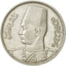 Égypte, Farouk, 10 Piastres, 1937, British Royal Mint, TTB, Argent, KM:367