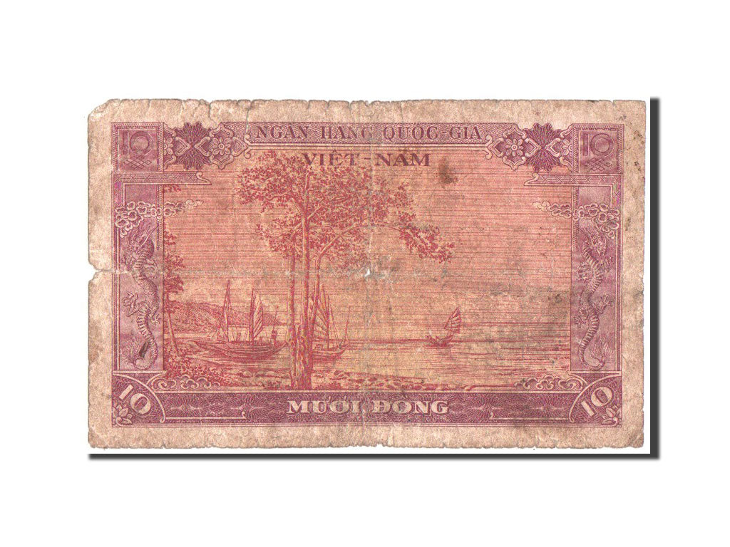 South Viet Nam, 10 Dong, 1955, KM:3a