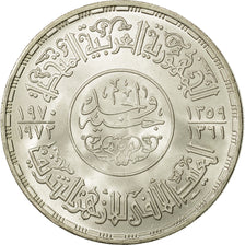 Coin, Egypt, Pound, 1972, MS(63), Silver, KM:424