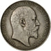Great Britain, Edward VII, 1/2 Crown, 1907, AU(50-53), Silver, KM:802