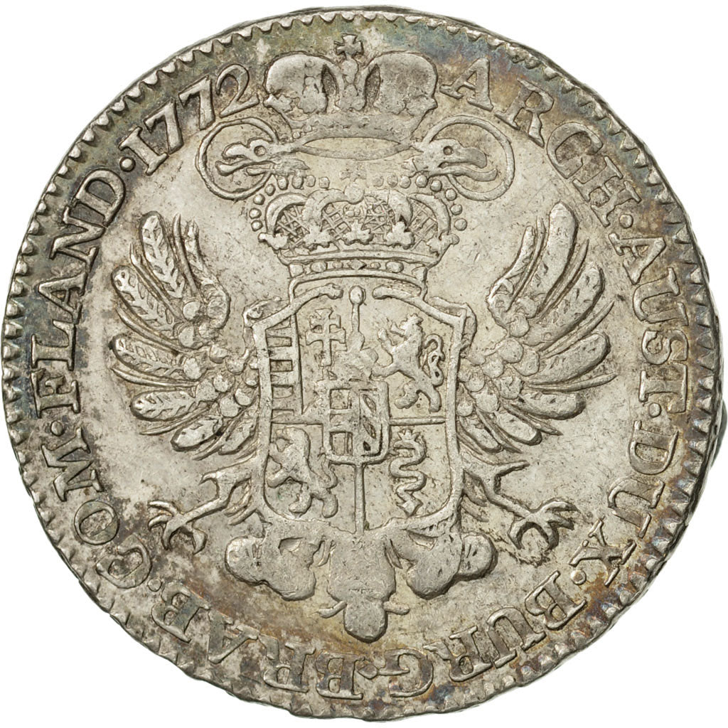 AUSTRIAN NETHERLANDS, Maria Theresa, 1/2 Kronenthaler, 1772, Brussels