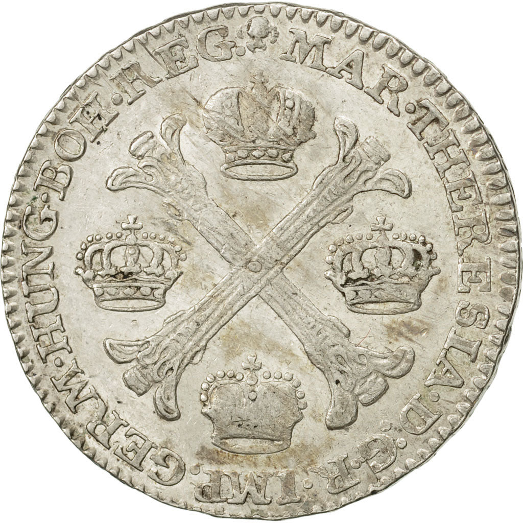 AUSTRIAN NETHERLANDS, Maria Theresa, 1/2 Kronenthaler, 1772, Brussels