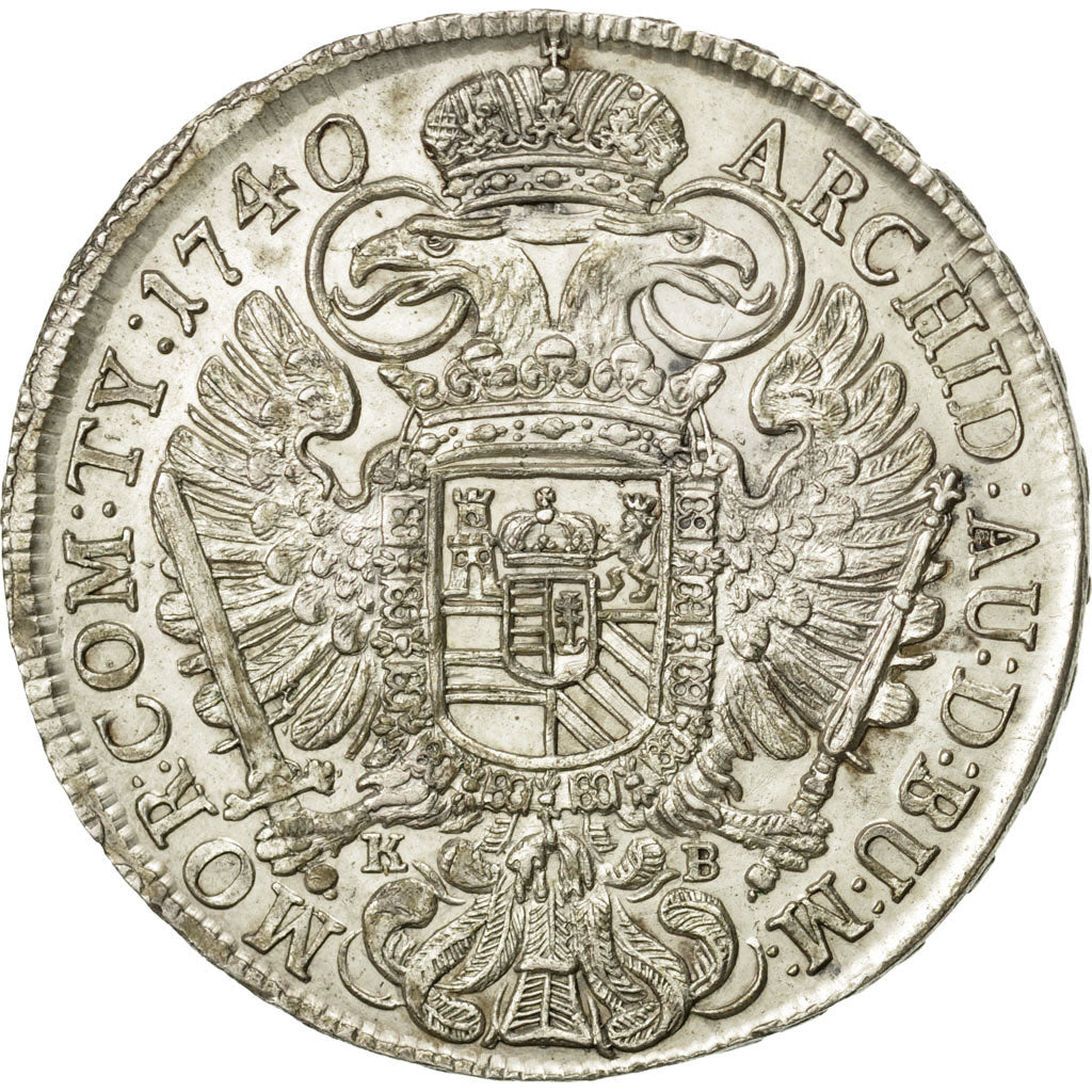 Coin, Hungary, Karl VI, Thaler, 1740, AU(55-58), Silver, KM:310.2