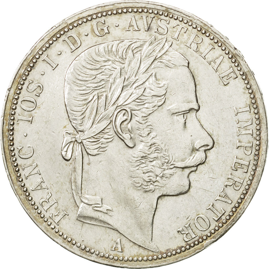 Austria, Franz Joseph I, 2 Florin, 1868, Vienne, AU(50-53), Silver, KM:2232