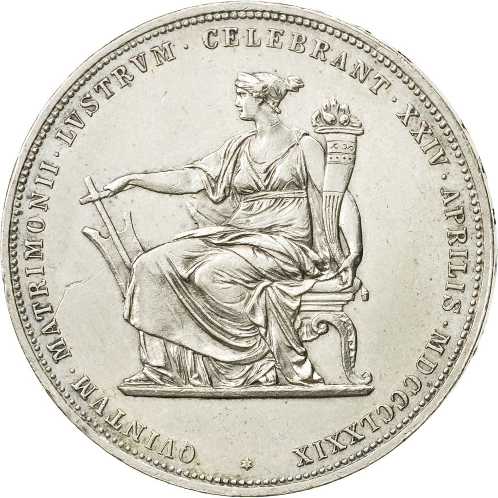 Austria, Franz Joseph I, 2 Gulden, Zwei, 1879, AU(50-53), Silver, KM:M5