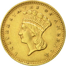 États-Unis, Indian Head, Dollar, 1874, U.S. Mint, Philadelphia, TTB+, KM:86
