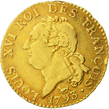 Coin, France, Louis XVI, Louis de 24 livres Constitution, 24 Livres, 1793