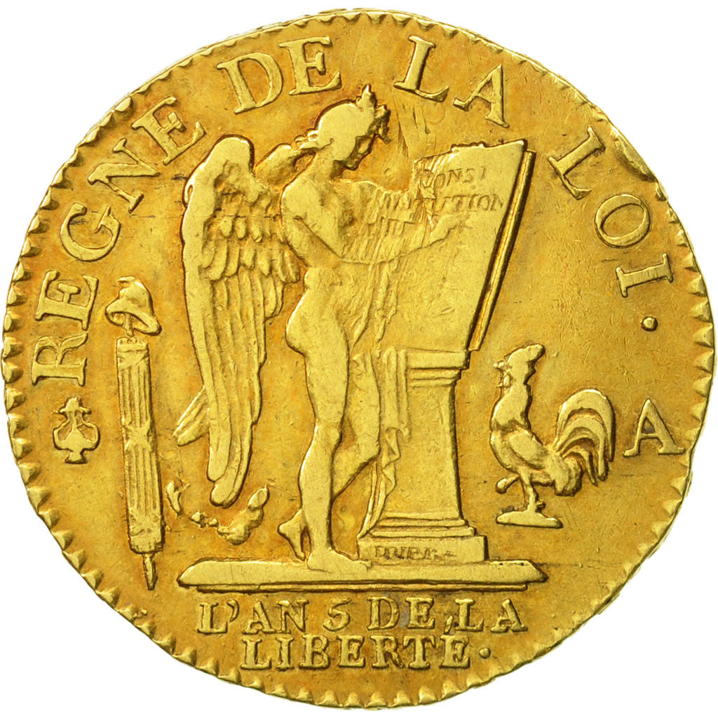 Münze, Frankreich, Louis XVI, Louis de 24 livres Constitution, 24 Livres, 1793