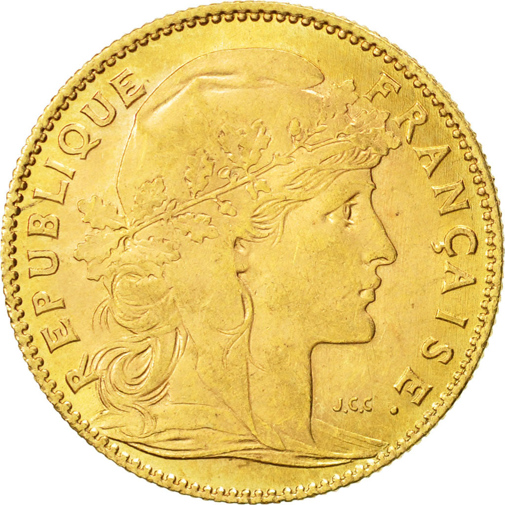 Francia, Marianne, 10 Francs, 1910, Paris, EBC, Oro, KM:846, Gadoury:1017