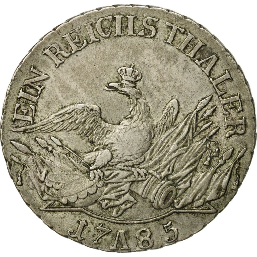 German States, PRUSSIA, Friedrich II, Thaler, 1785, Berlin, EF(40-45), Silver