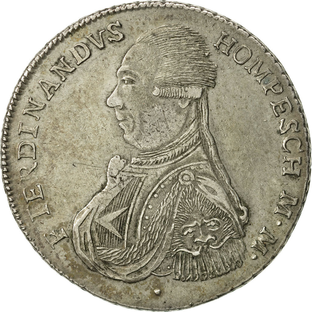 MALTA, ORDINE DI, Ferdinand Hompesch, Xxx (30) Tari, 1798, BB, Argento, KM:345.3