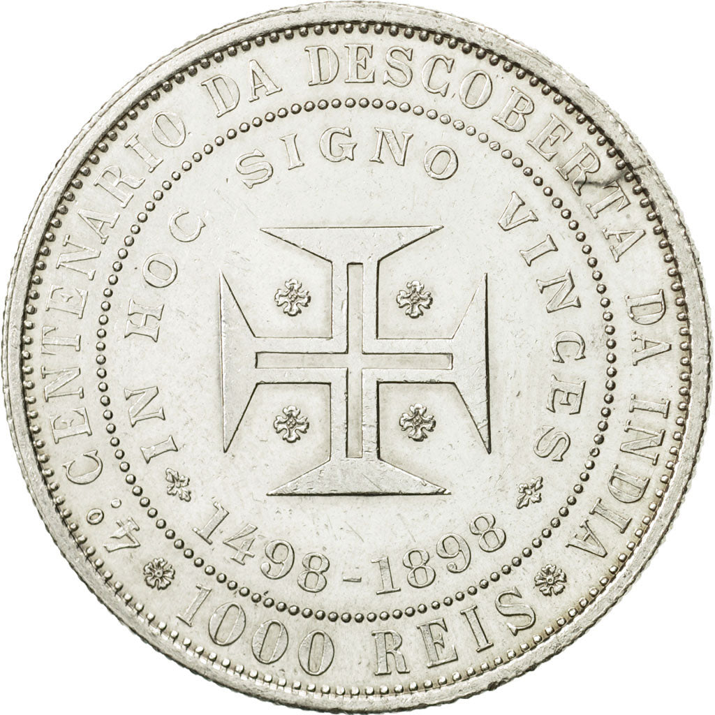Portugal, Carlos I, 1000 Reis, 1898, MS(60-62), Silver, KM:539