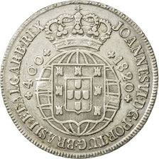 Portugal, Jo, 400 Reis, Pinto, 480 Reis, 1820, Lisbon, EF(40-45), Silver, KM:358