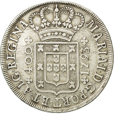 Monnaie, Portugal, Maria I, 400 Reis, Pinto, 480 Reis, 1793, Lisbonne, TTB