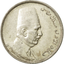 Egypt, Fuad I, 20 Piastres, 1923, Heaton, AU(50-53), Silver, KM:338