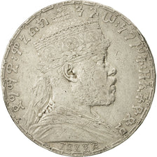 Coin, Ethiopia, Menelik II, Birr, 1895 (1902-03), Paris, EF(40-45), Silver