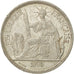FRENCH INDO-CHINA, Piastre, 1895, Paris, AU(50-53), Silver, KM:5a.1