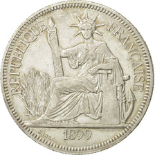 Moneta, INDOCINA FRANCESE, Piastre, 1899, Paris, BB, Argento, KM:5a.1