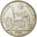 FRENCH INDO-CHINA, Piastre, 1901, Paris, AU(50-53), Silver, KM:5a.1