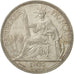 FRENCH INDO-CHINA, Piastre, 1904, Paris, EF(40-45), Silver, KM:5a.1