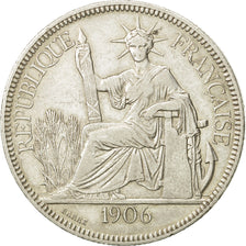 Monnaie, FRENCH INDO-CHINA, Piastre, 1906, Paris, TTB, Argent, KM:5a.1