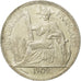 FRENCH INDO-CHINA, Piastre, 1909, Paris, MS(60-62), Silver, KM:5a.1