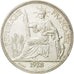 FRENCH INDO-CHINA, Piastre, 1928, Paris, SS+, Silber, KM:5a.1