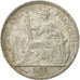 FRENCH INDO-CHINA, Piastre, 1921, Heaton, Birmingham, EF(40-45), Silver, KM:5a.3