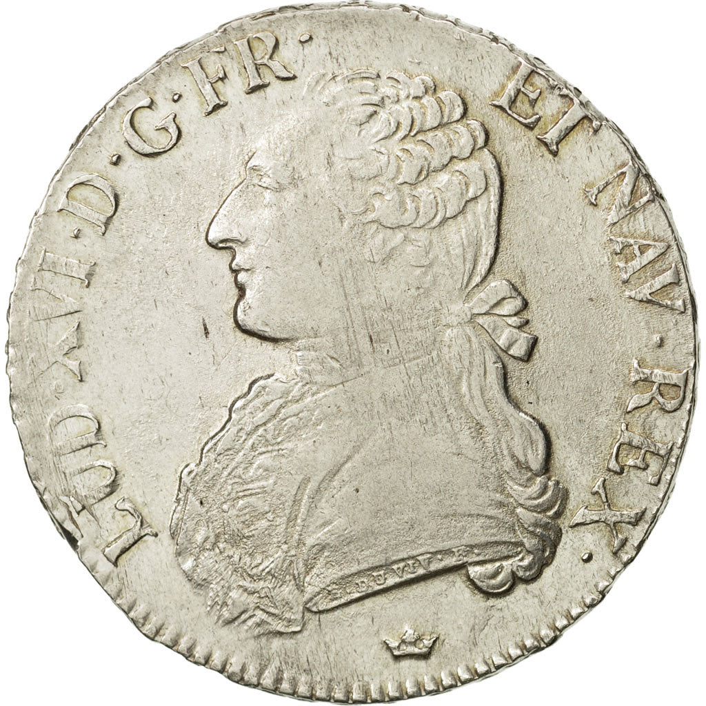 France, Louis XVI, Écu aux branches d'olivier, 1789, Toulouse, AU(50-53), KM:564