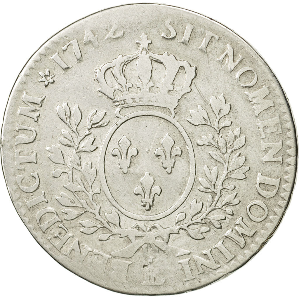 Coin, France, Louis XV, 1/2 Écu au bandeau, 1/2 ECU, 44 Sols, 1742, Strasbourg
