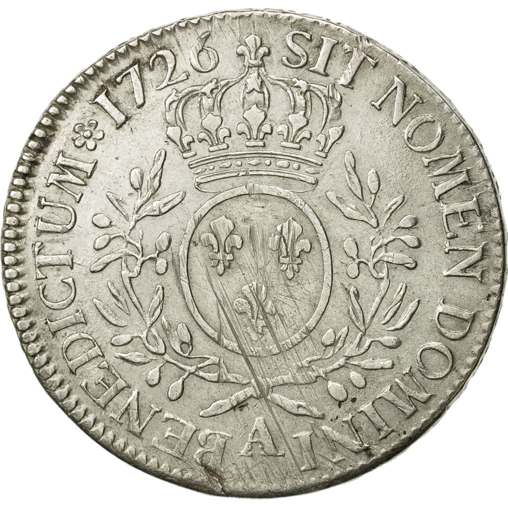 Münze, Frankreich, Louis XV, Écu aux branches d'olivier, Ecu, 1726, Paris, SS