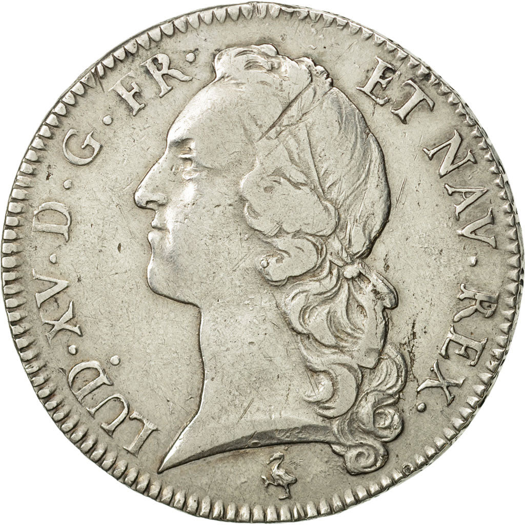 Francia, Louis XV, Écu au bandeau, 1768, Paris, MBC, Plata, KM:512.1