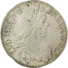 Coin, France, Louis XIV, 1/2 Écu à la mèche longue, 1/2 Ecu, 1649, Toulouse