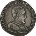 Coin, France, Henri II, Teston, 1556, Lyons, AU(55-58), Silver, Sombart:4558