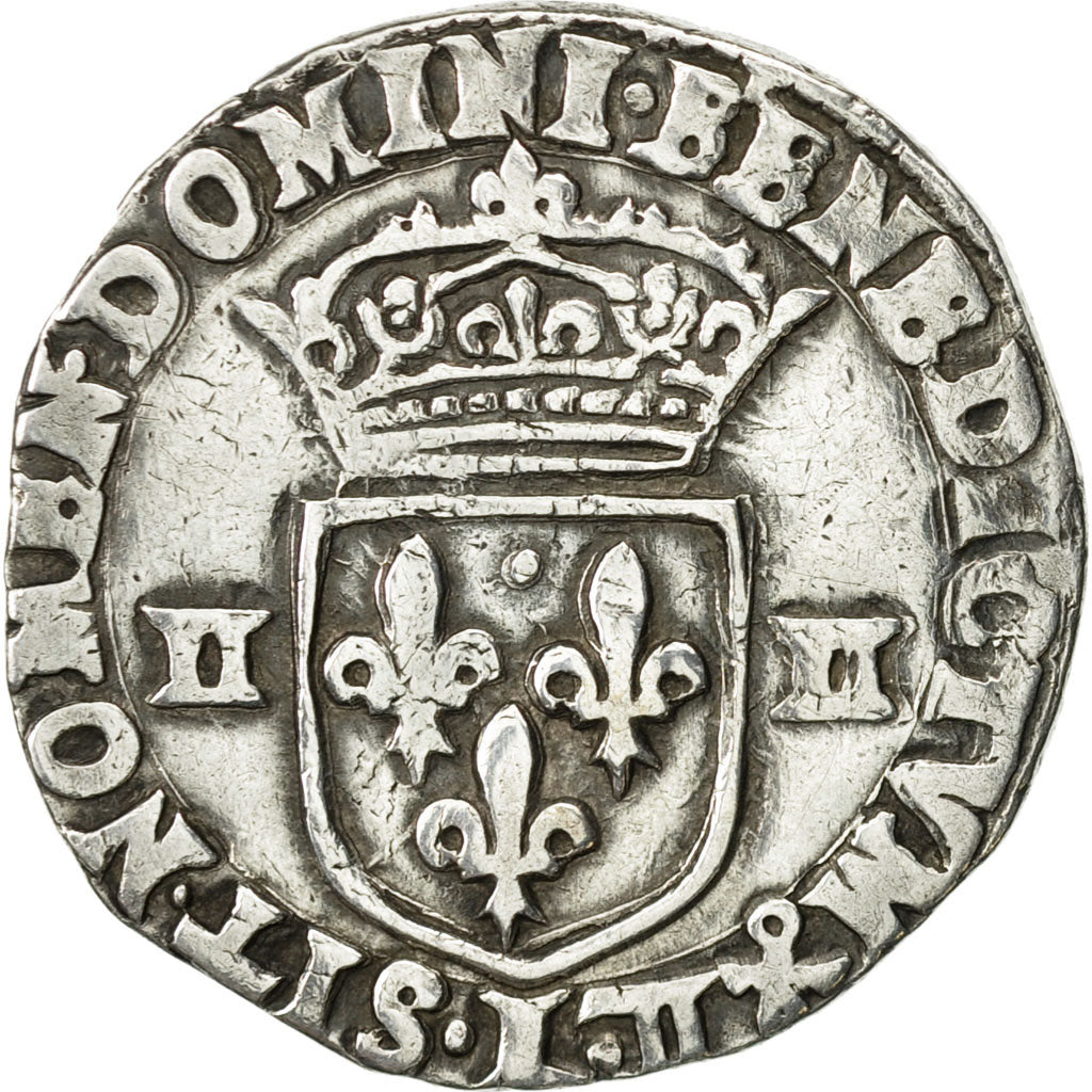 Coin, France, Louis XIII, 1/4 Écu à la croix, 1/4 Ecu, 1611, Bayonne