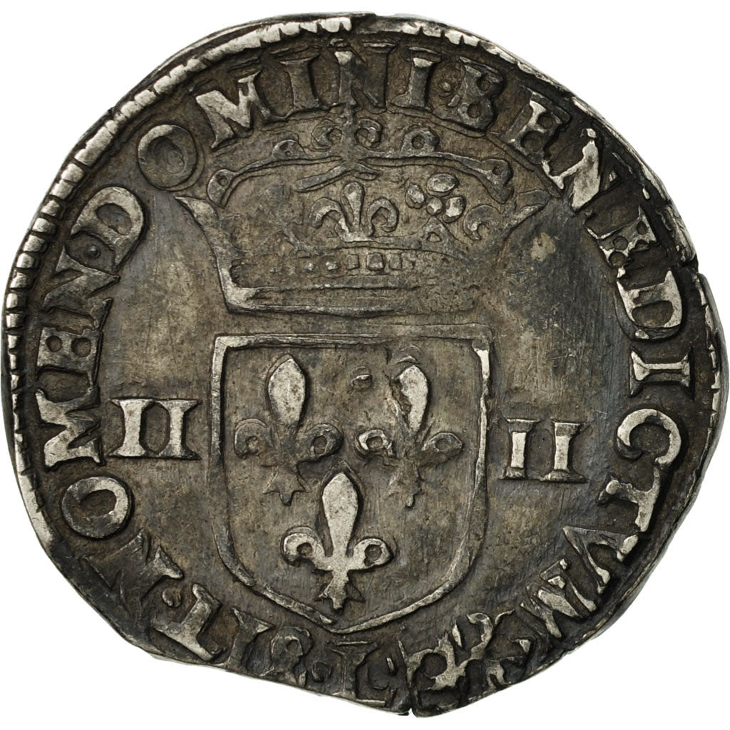 Münze, Frankreich, Henri IV, 1/4 Ecu, 1604, Bayonne, S+, Silber, Sombart:4686
