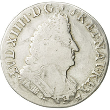 Frankreich, Louis XIV, 1/4 Écu aux palmes, 1694, La Rochelle, S+, KM:293.10