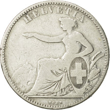 Switzerland, 2 Francs, 1860, Bern, VF(30-35), Silver, KM:10a