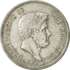 Munten, Italiaanse staten, NAPLES, Ferdinando II, 120 Grana, 1843, Naples, ZF