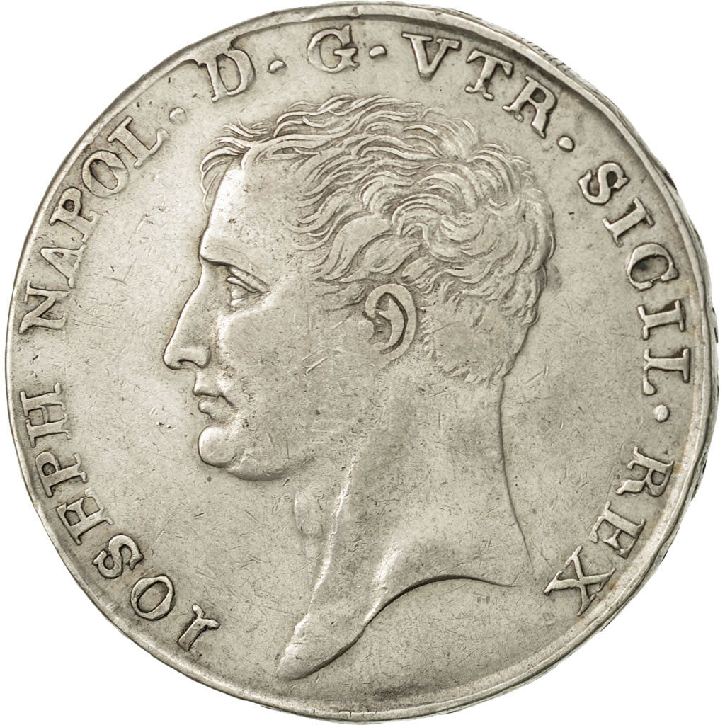 Monnaie, États italiens, NAPLES, Joseph Napoleon, 120 Grana, 1808, Naples, TTB