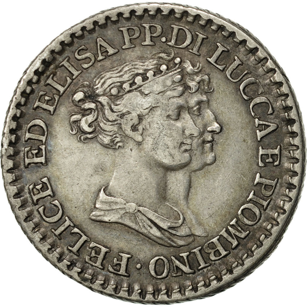 Moneta, STATI ITALIANI, LUCCA, Franco, 1808, BB, Argento, KM:23