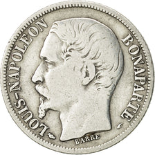 France, Napoleon III, Franc, 1852, Paris, VF(30-35), Silver, KM:772